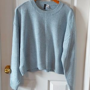 DIVIDED Light Blue Crewneck Knit Sweater